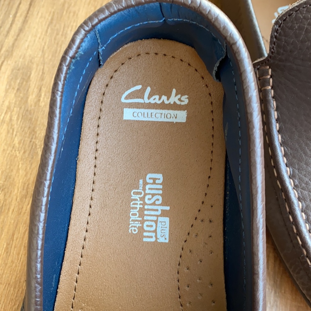 Clarks Men Leather Loafers NEW - Picture 4 of 8